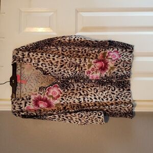 Pattern mix cardigan